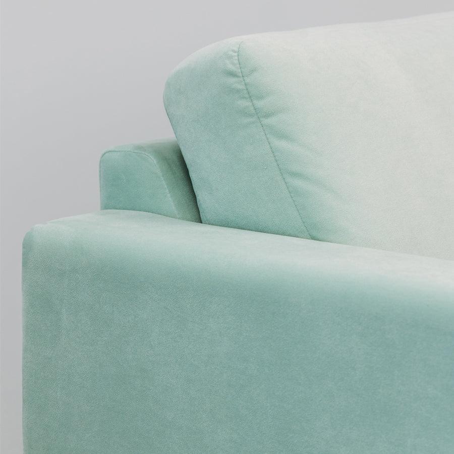 Tango sofa in plush sea-foam