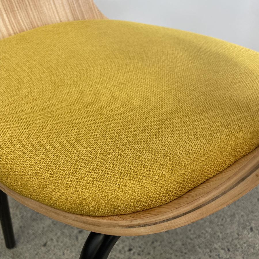 Moss dining chair in mustard