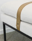 Baxter Fabric Bench Seat - Cream 