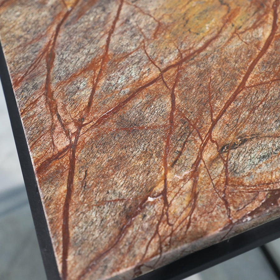 Dion marble console table Forest floor