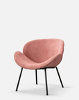 Duo armchair in coral boucle