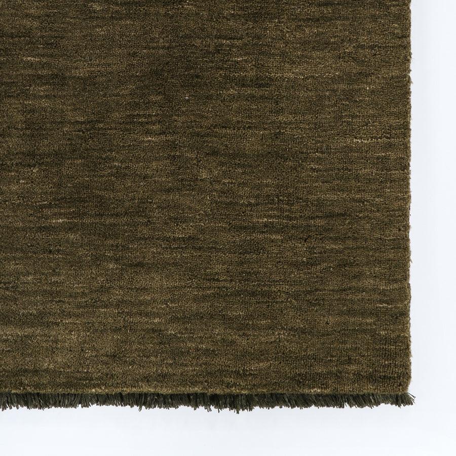 Sandringham wool rug in moss