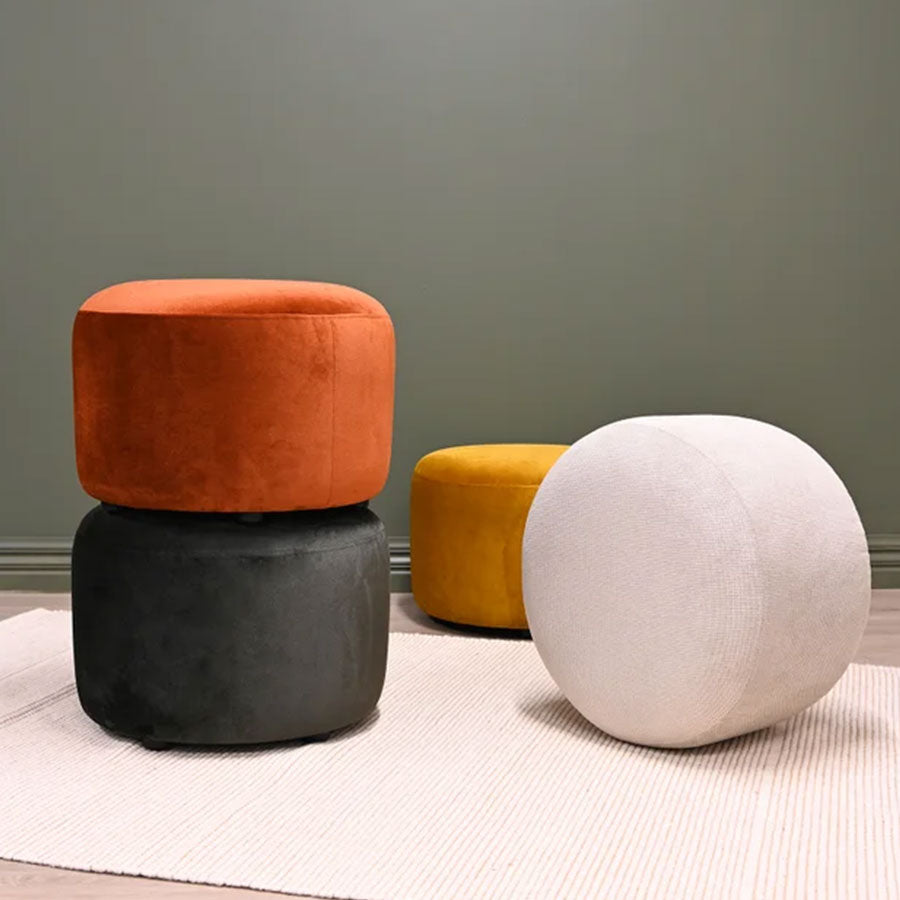 Estelle ottoman in mustard