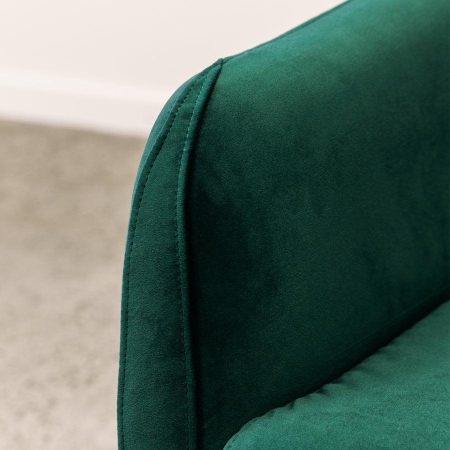 Lucy armchair in pine green