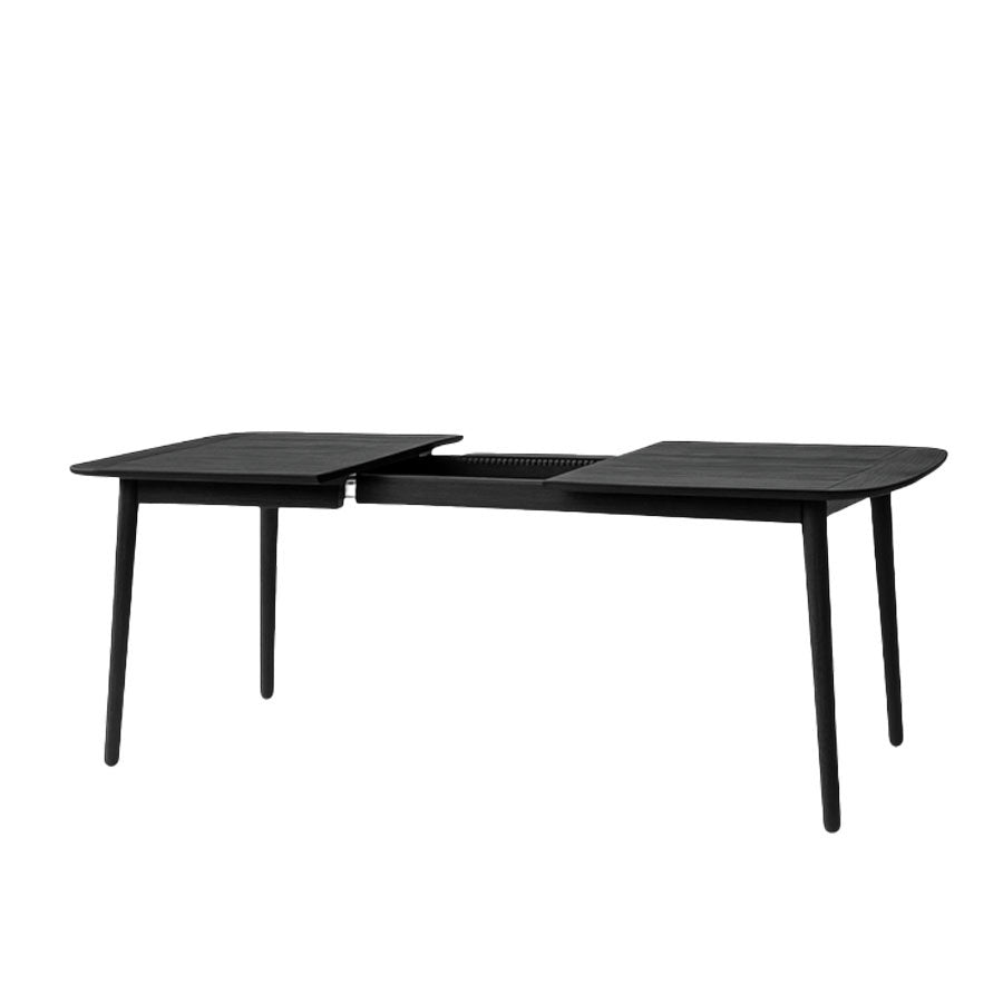 Fara extension dining table in black 