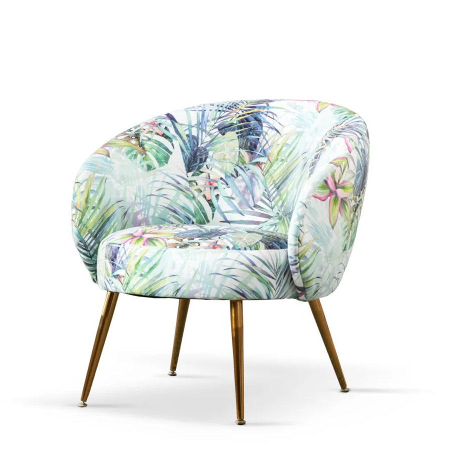 Coast accent chair in velvet