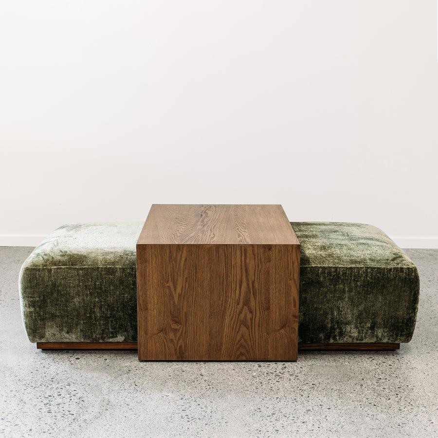 Albert Ottoman in forest with table