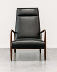Aston leather armchair in oxford black