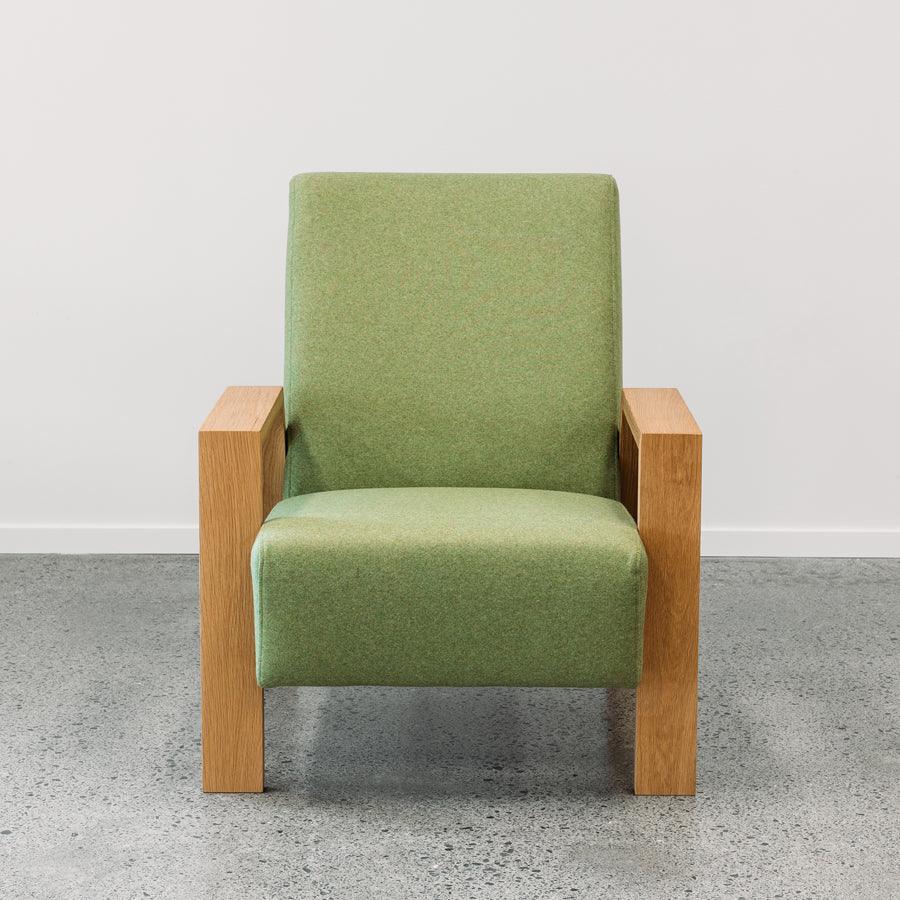 Mogambo armchair in octavius wasabi