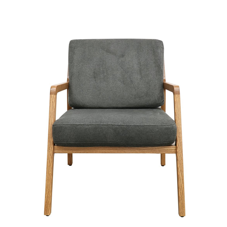 Baker fabric armchair in Charcoal