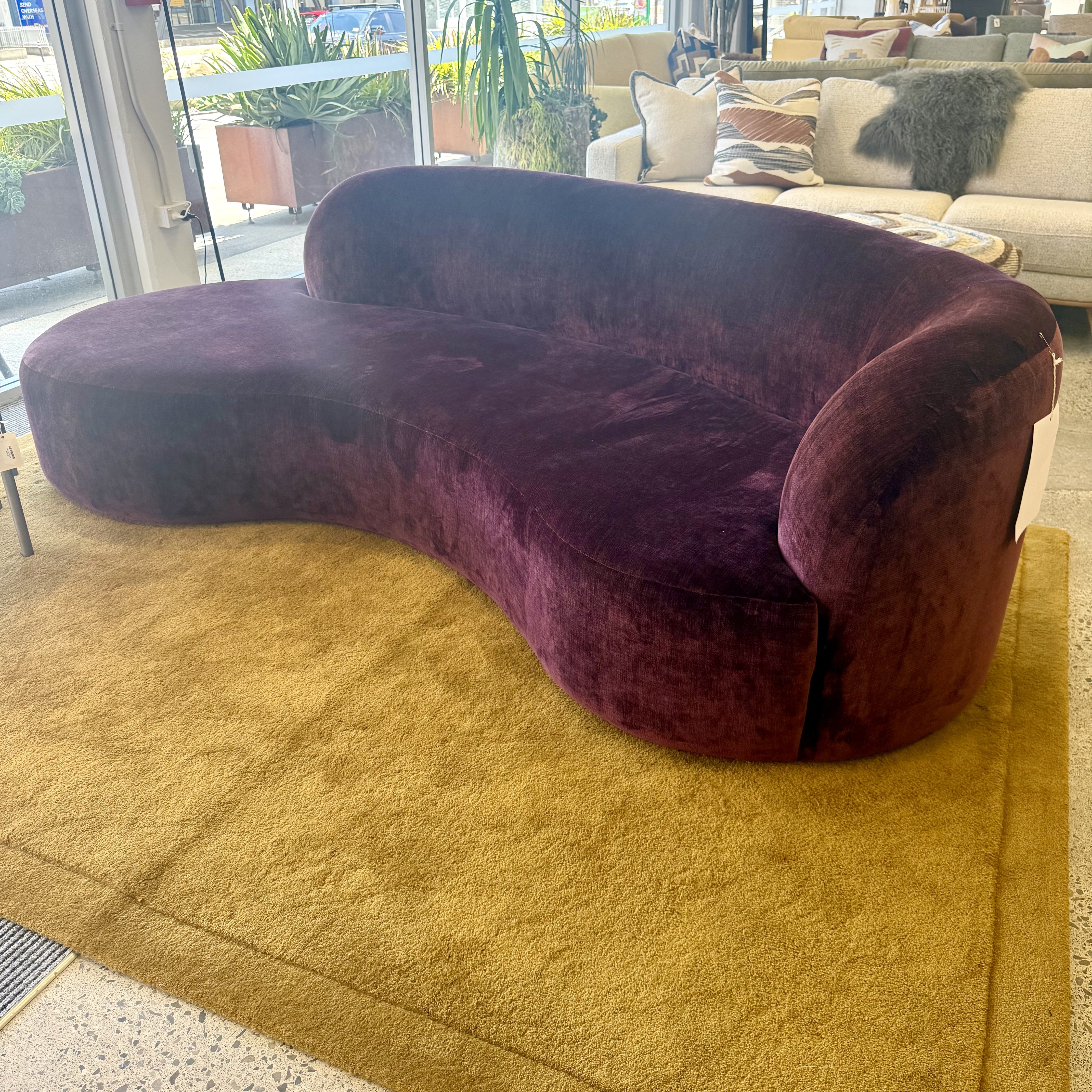 Hendricks curved sofa