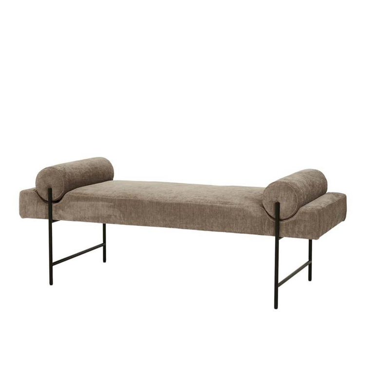 Hay bench seat in russet/black |Stacks |Wellington – Stacks Furniture Store