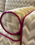 Chanel 3.5 seat sofa in Cordova olive
