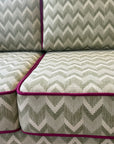 Chanel 3.5 seat sofa in Cordova olive