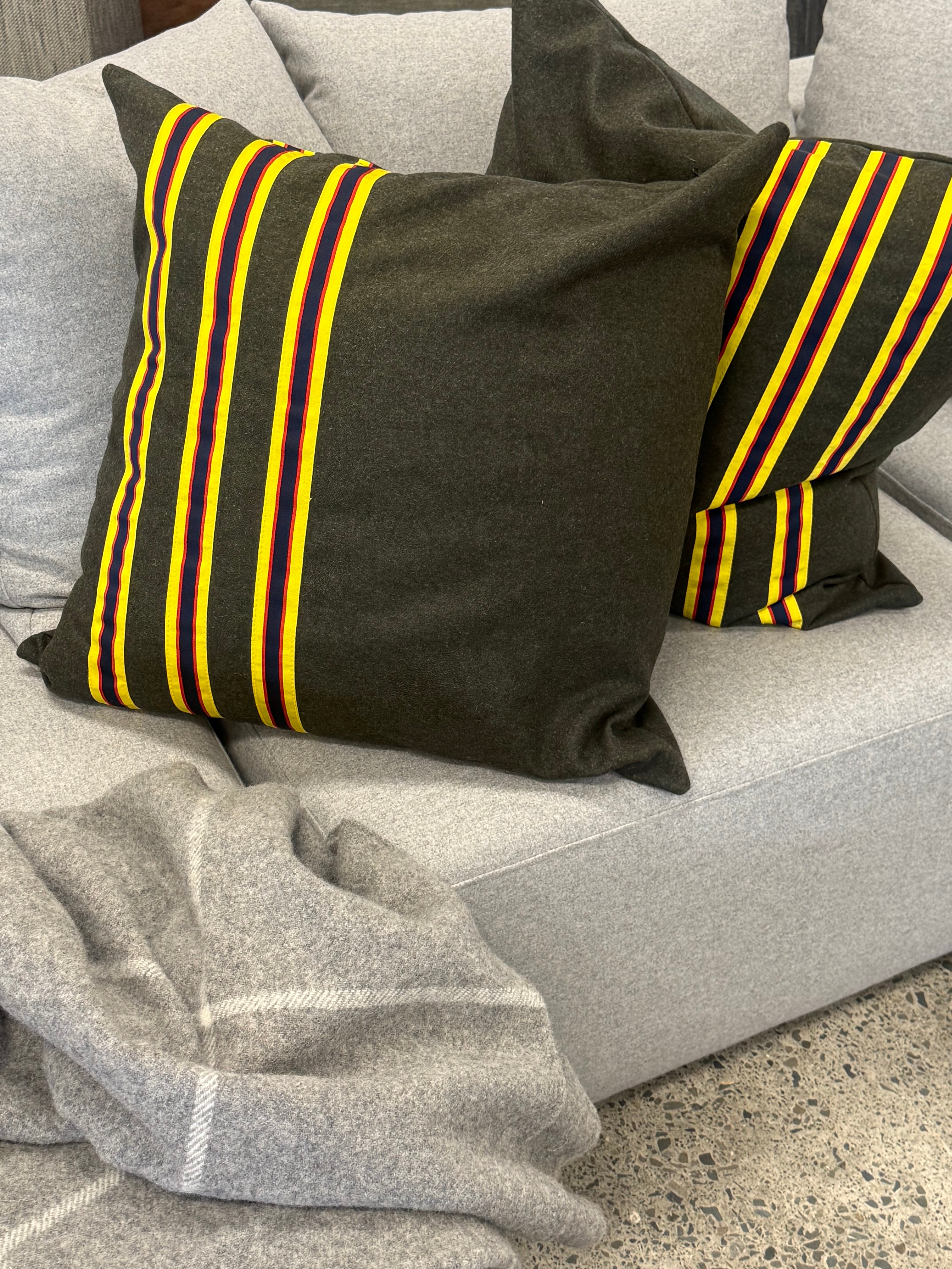Army wool cushion