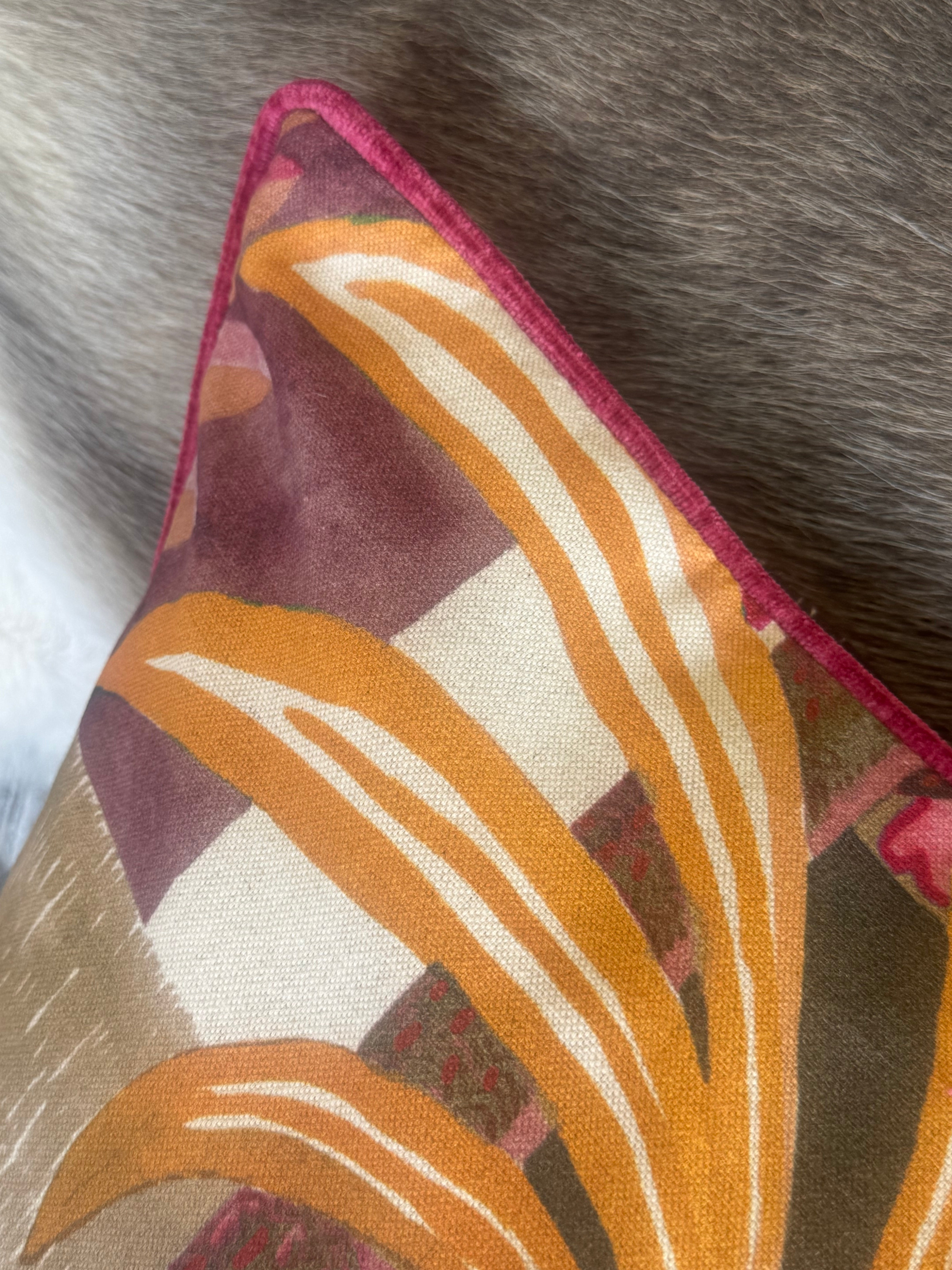 Dusk abstract cushion