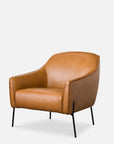 Ikon armchair in tan leather