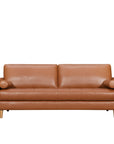 Khan sofa in carmel leather