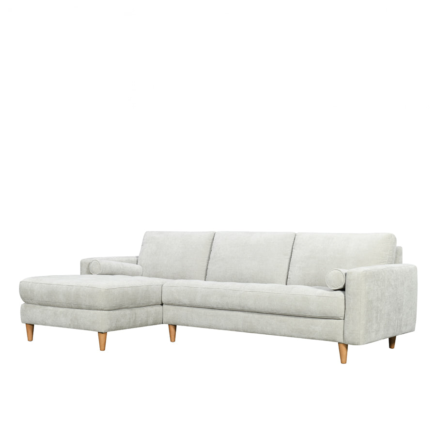 Khan sofa & chaise in mist