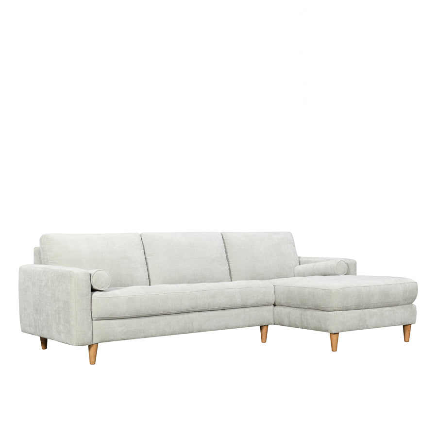Khan sofa & chaise in mist