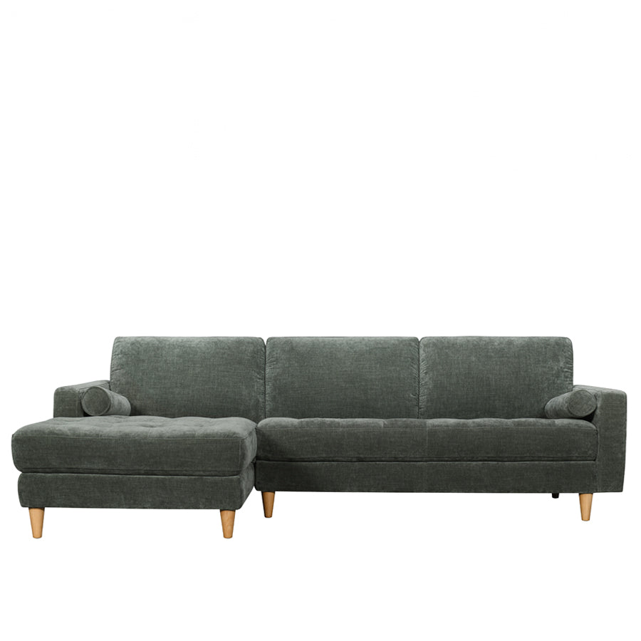 Khan sofa & chaise in moss