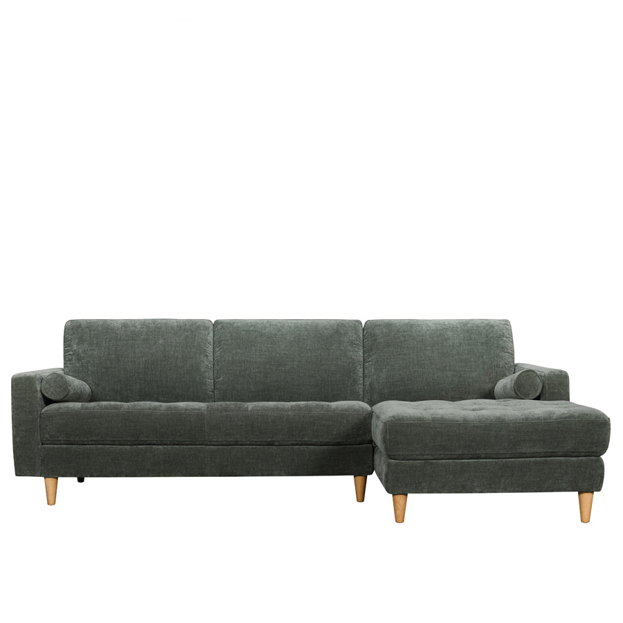 Khan sofa & chaise in moss