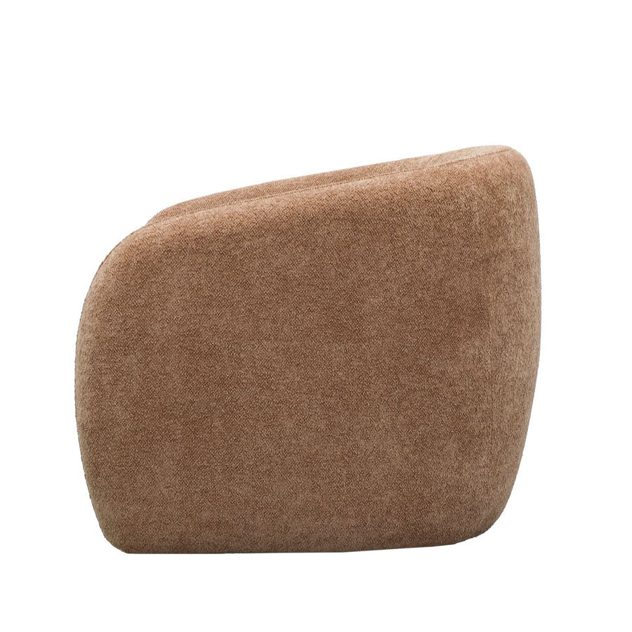 Max Swivel armchair in caramel 
