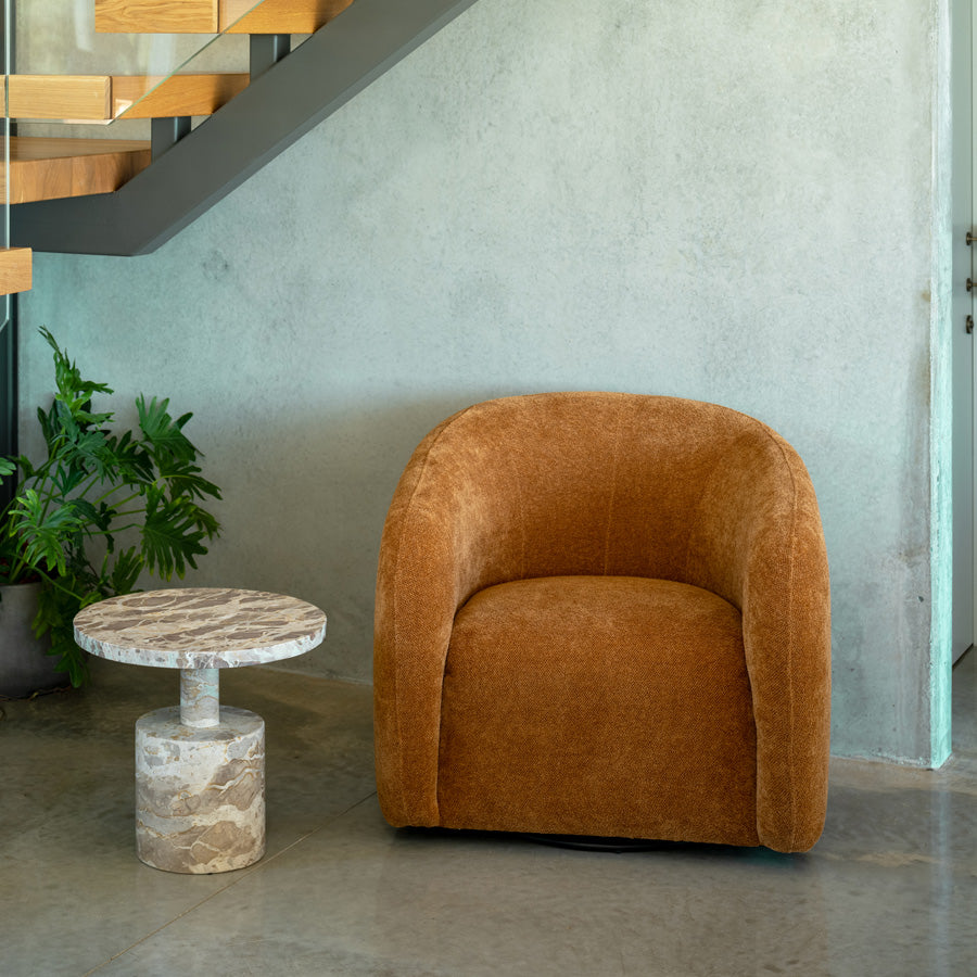 Krona swivel armchair in ginger |Stacks |Wellington – Stacks Furniture ...