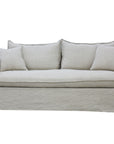 Miami slipcover 3 seat sofa in salt and pepper