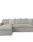 Miami Modular sofa with reversible chaise in grey
