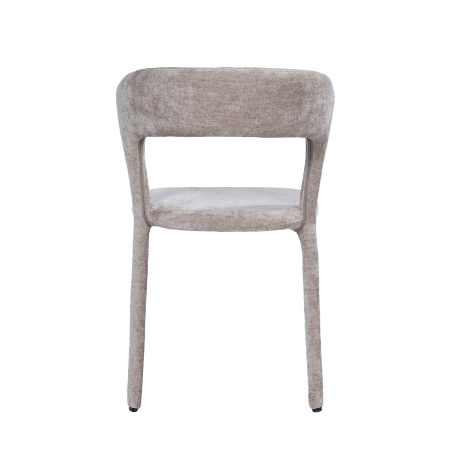 Finn upholstered dining chair in Mink