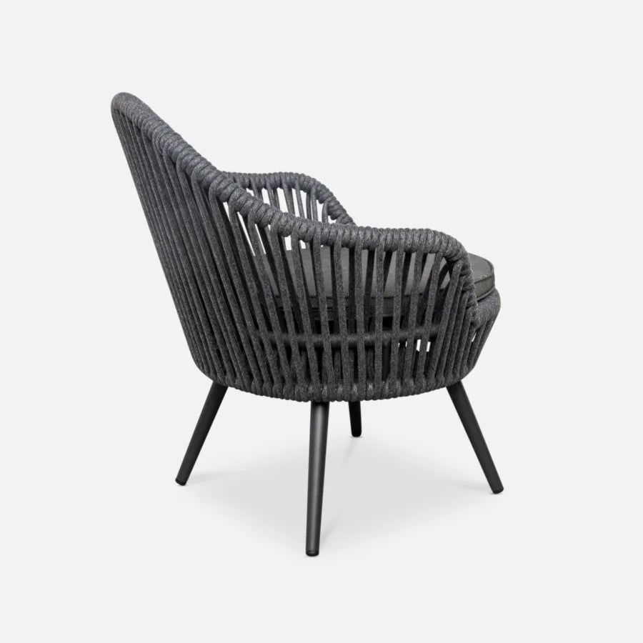 Mirador outdoor chair in charcoal