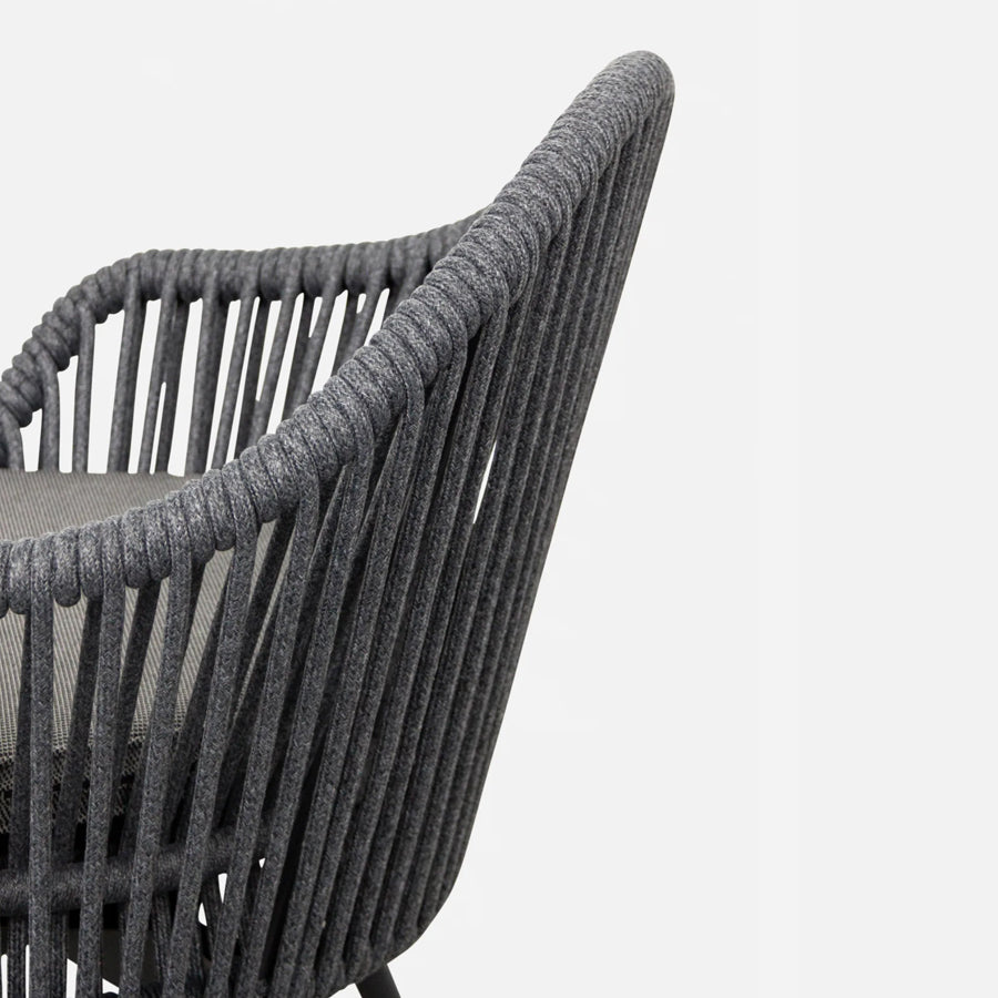 Mirador outdoor chair in charcoal