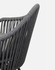 Mirador outdoor chair in charcoal