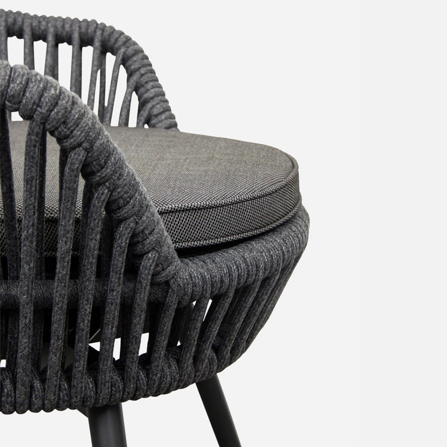 Mirador outdoor chair in charcoal
