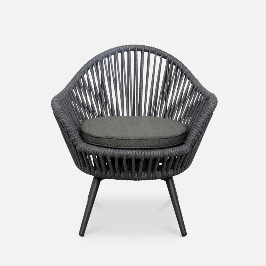Mirador outdoor chair in charcoal