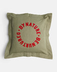 Nature by nurture cushion in olive