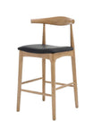 Nordic Barstool Black leather 