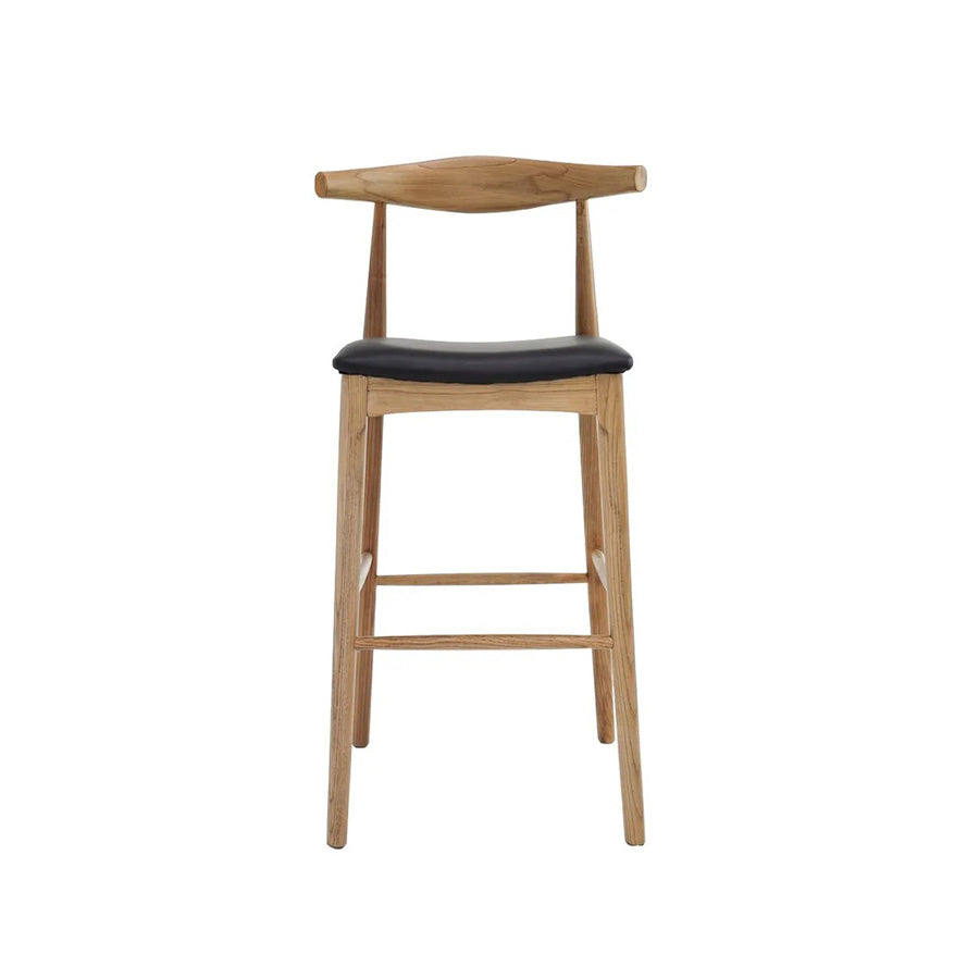 Nordic Barstool Black leather 