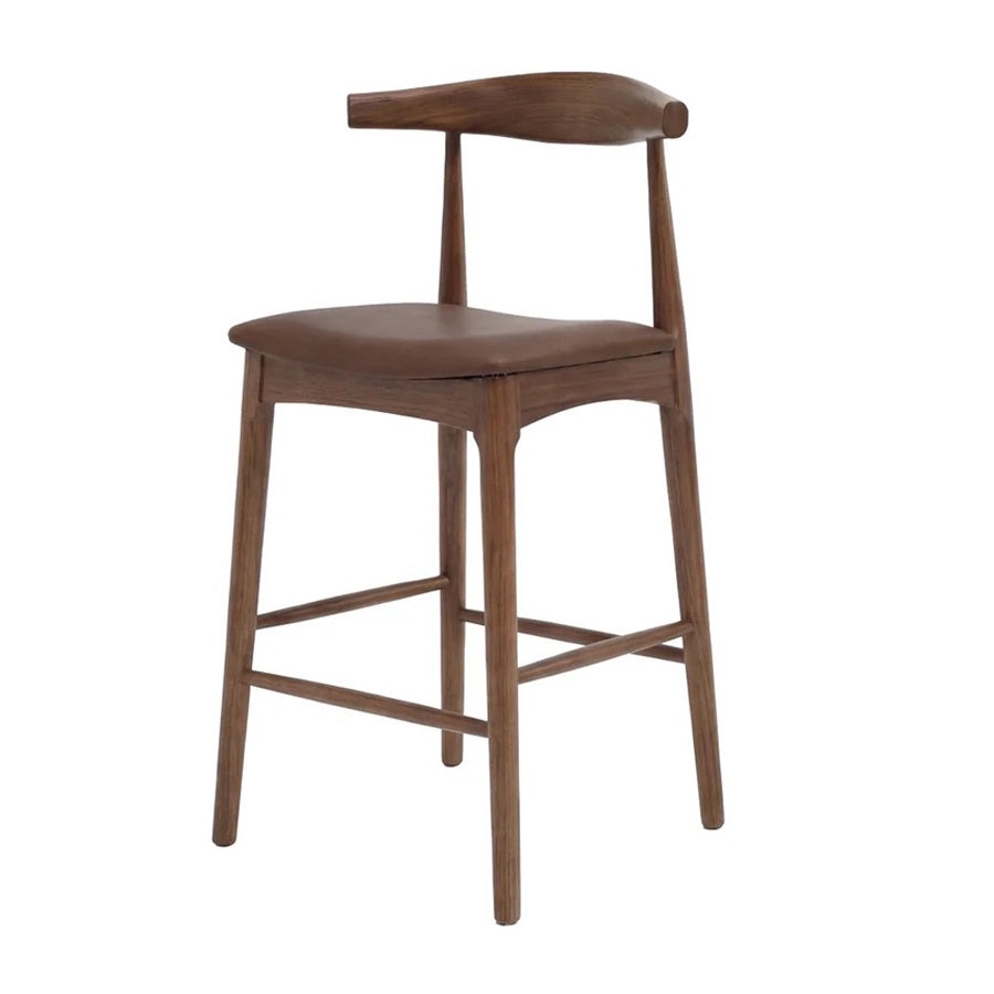 Nordic Barstool Brown Leather