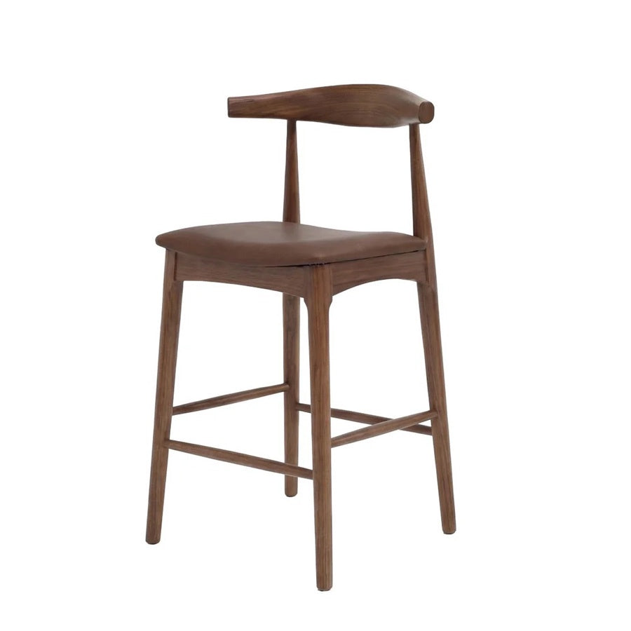 Nordic Barstool Brown Leather