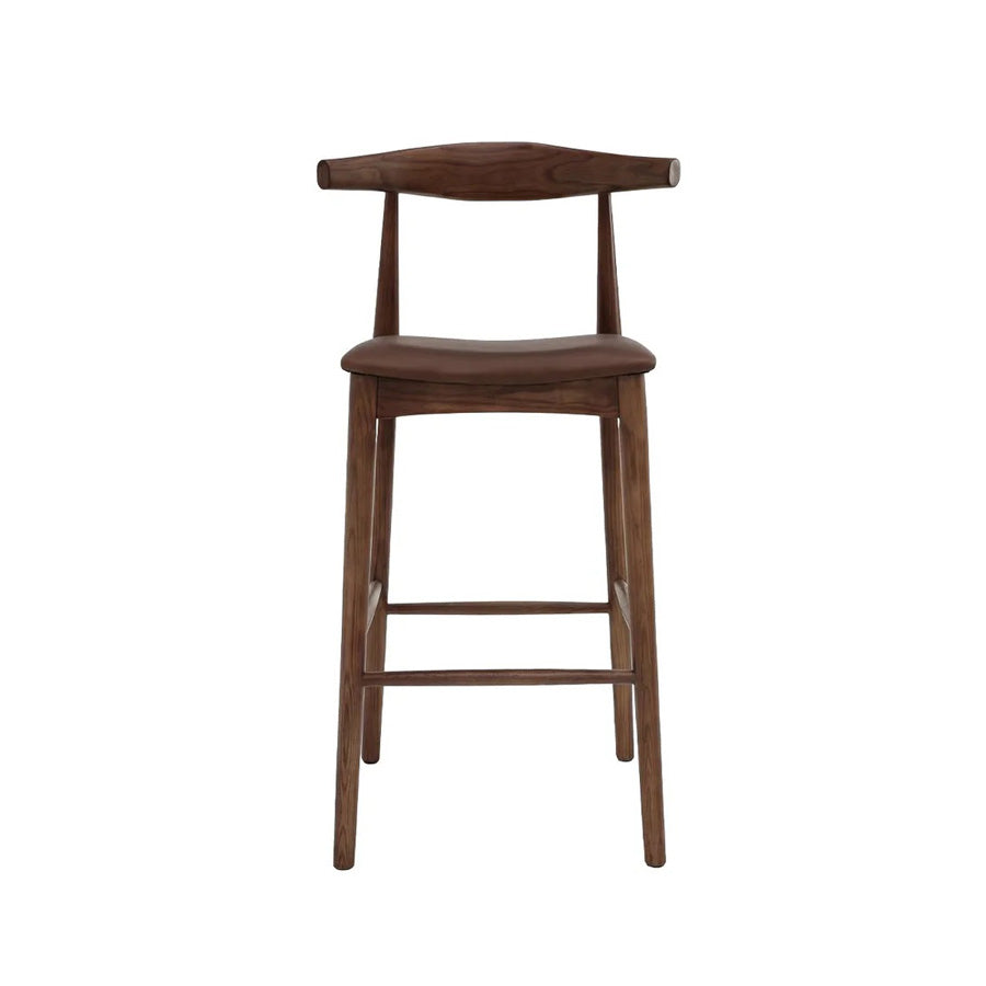 Nordic Barstool Brown Leather