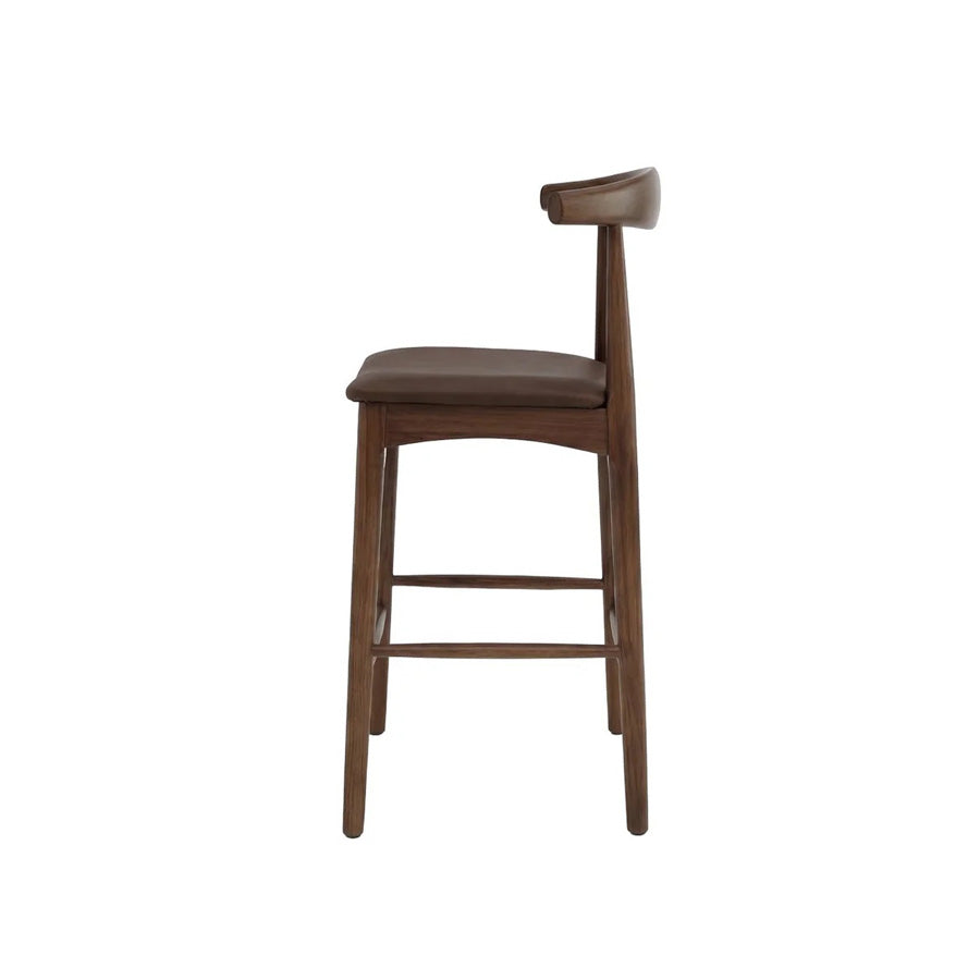 Nordic Barstool Brown Leather