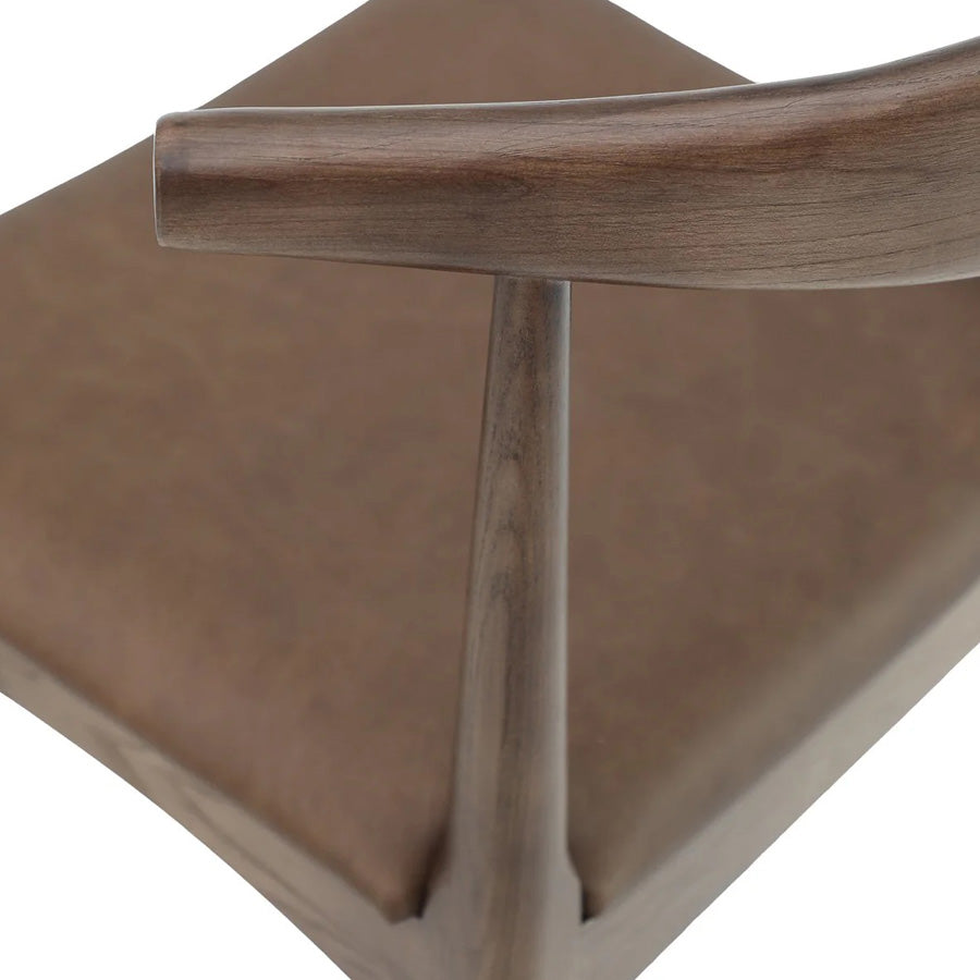 Nordic Barstool Brown Leather