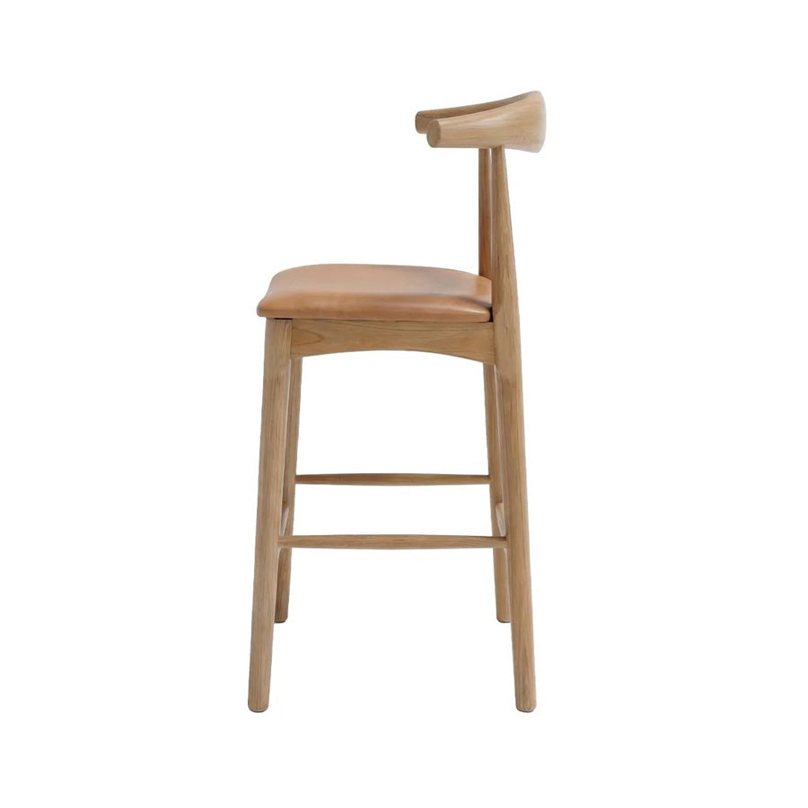 Nordic Barstool Tan Leather