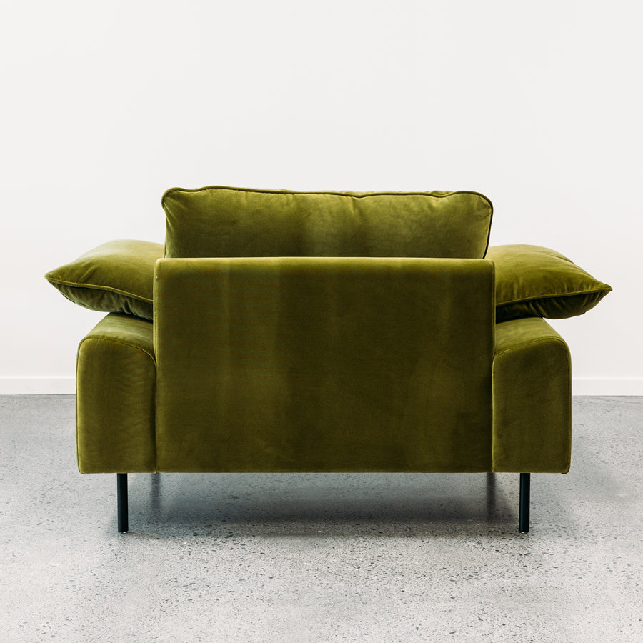 Sicily chair in olive velvet
