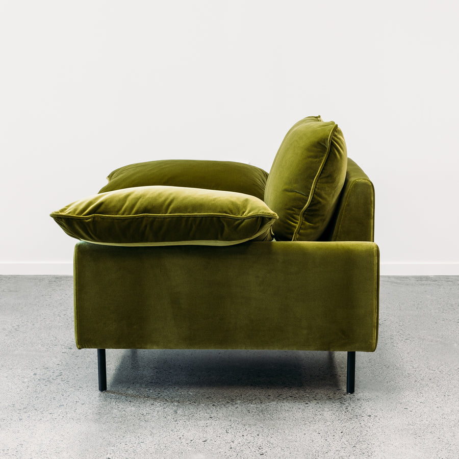 Sicily chair in olive velvet