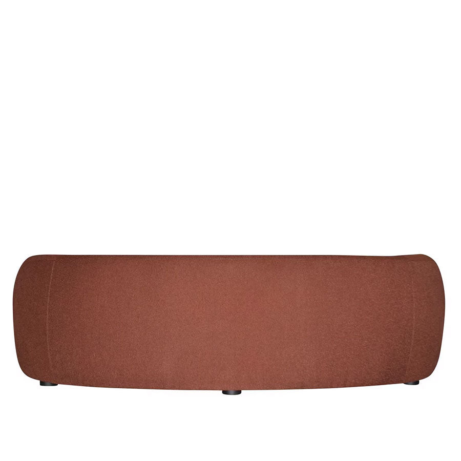 Paloma curved sofa in rust