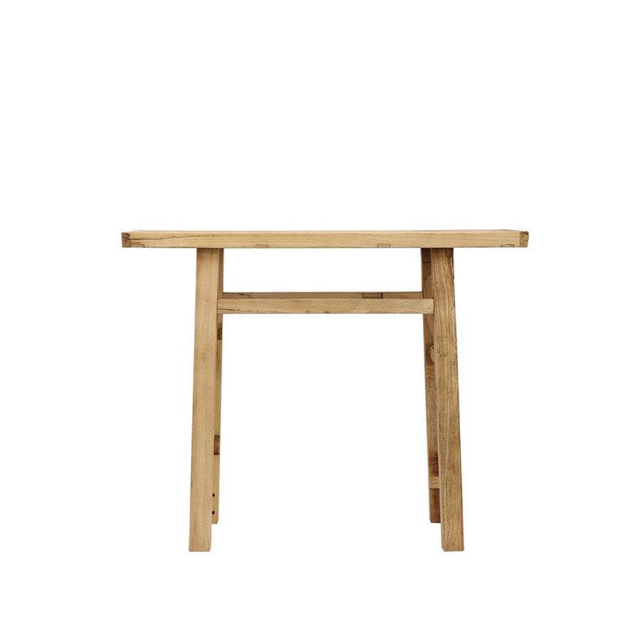 Parq short console table in natural | Stacks Furniture | Wellington ...