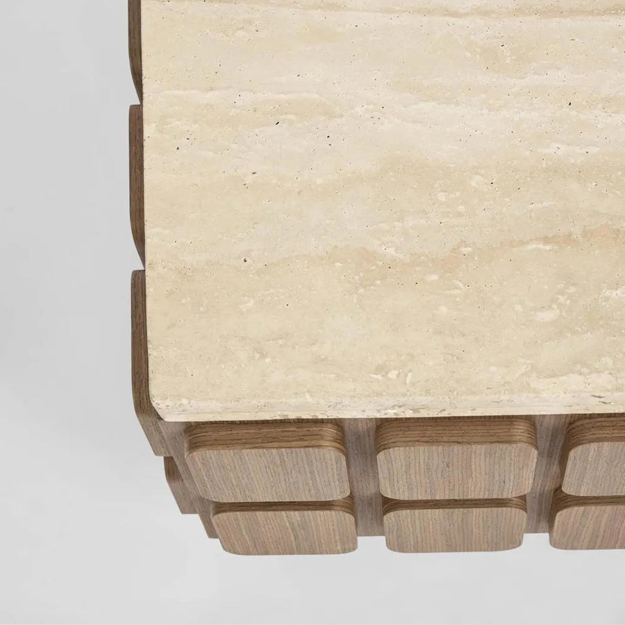 Porto travertine coffee table